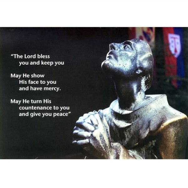 St Francis notecard with a message