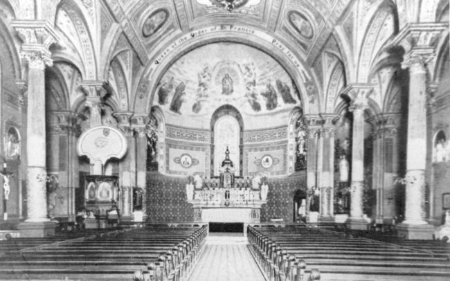 First Interior of the Church of St. Francis of Assisi