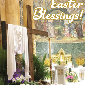 Easter Blessings Novena Card cover