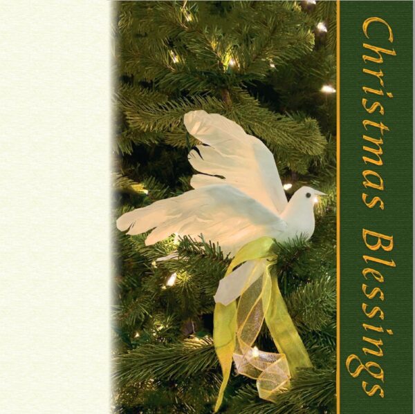 Christmas Blessings Card 2021 green color