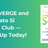 Converge and Laudato Si Book Club -- sign up today! Book cover: Saving Us: A Climate Scientist's Case for Hope and Healing in a Divided World. Katharine Hayhoe. National Bestseller.