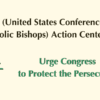 USCCB (United States Conference of Catholic Bishops) Action Center says: Urge Congress to Protect the Persecuted!